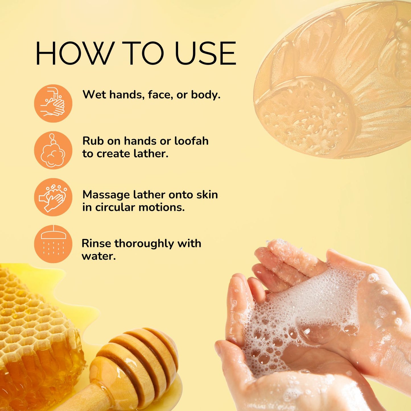 Abeers Handmade Honey Soap (100g)