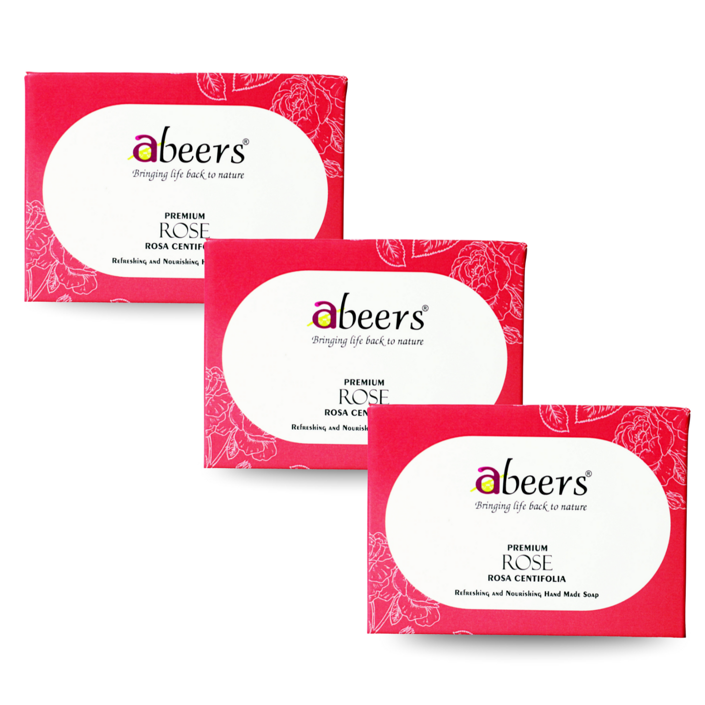 Abeers Handmade Rose Soap (100g)