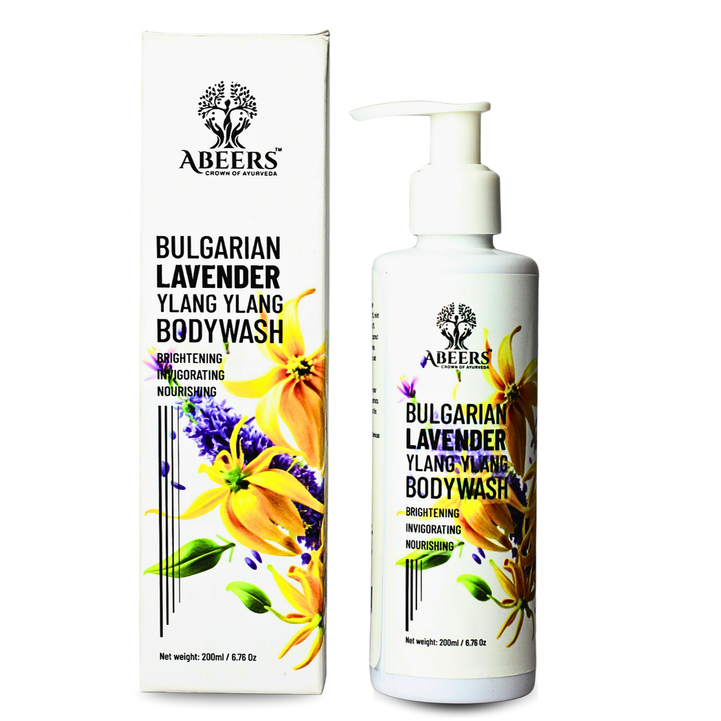 Abeers Bulgarian Lavender & Ylang Ylang Body Wash (200ml)