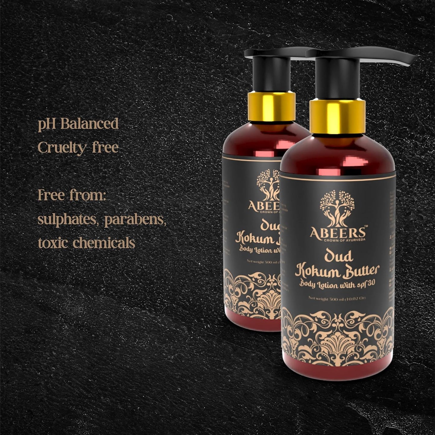 Abeers Oud Kokum Body Lotion SPF30 (300g)