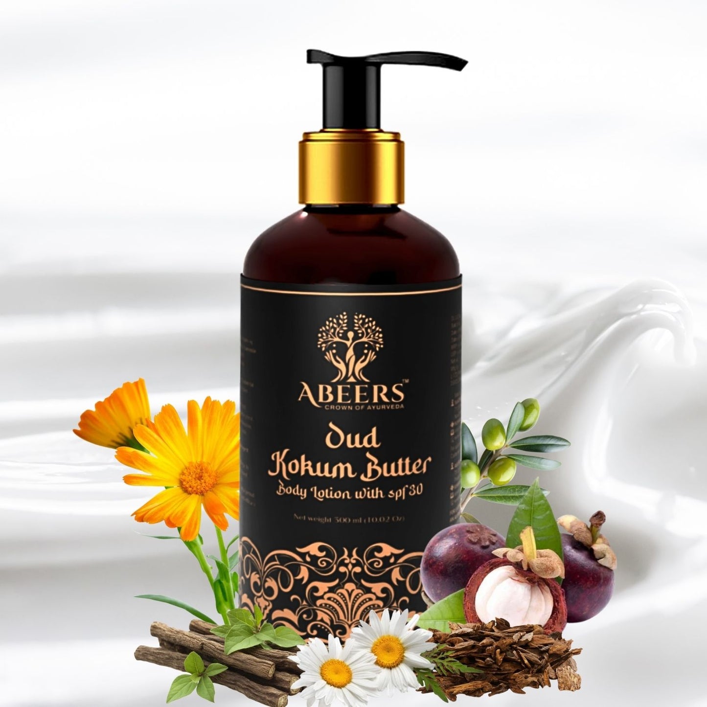 Abeers Oud Kokum Body Lotion SPF30 (300g)