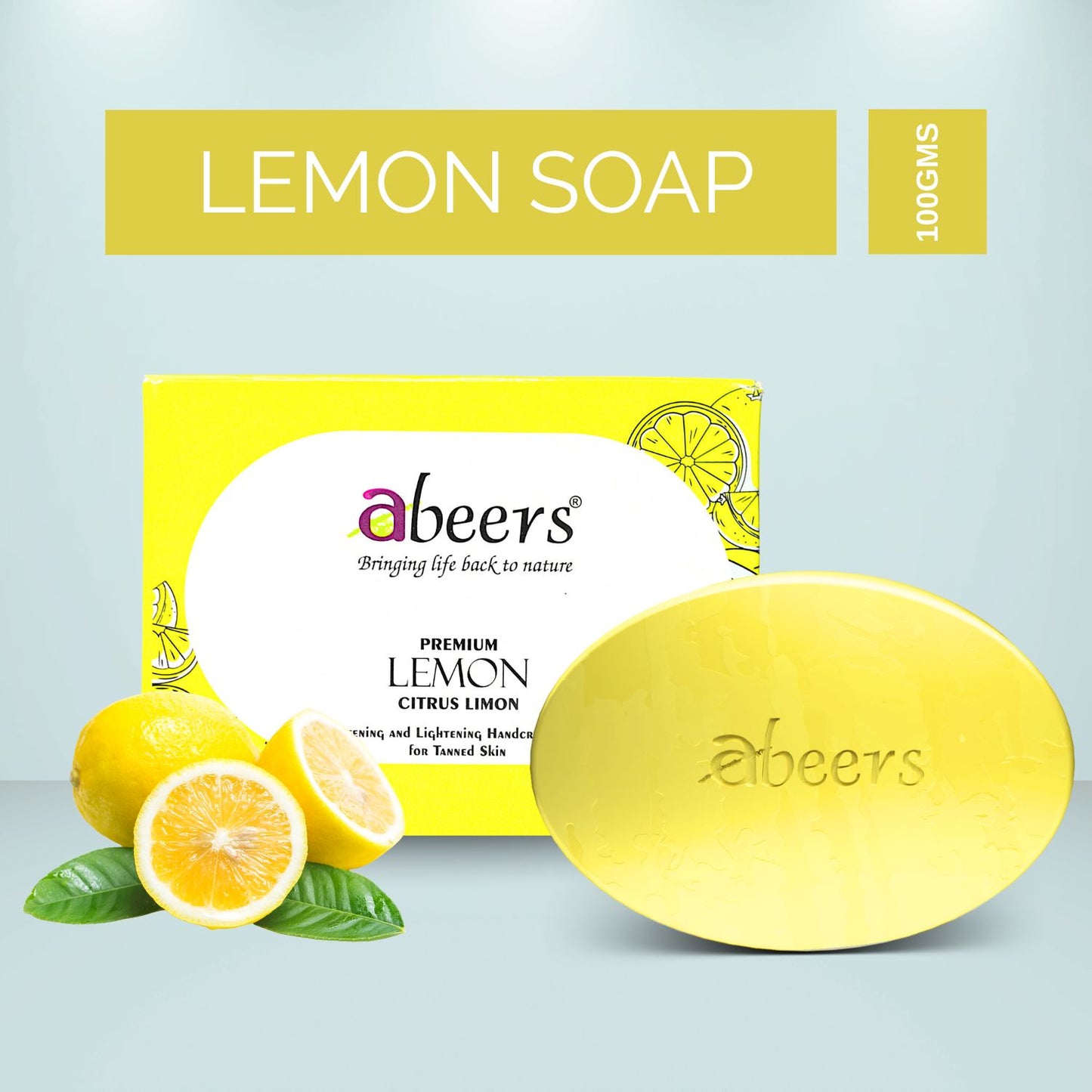 Abeers Handmade Lemon Soap (100g)
