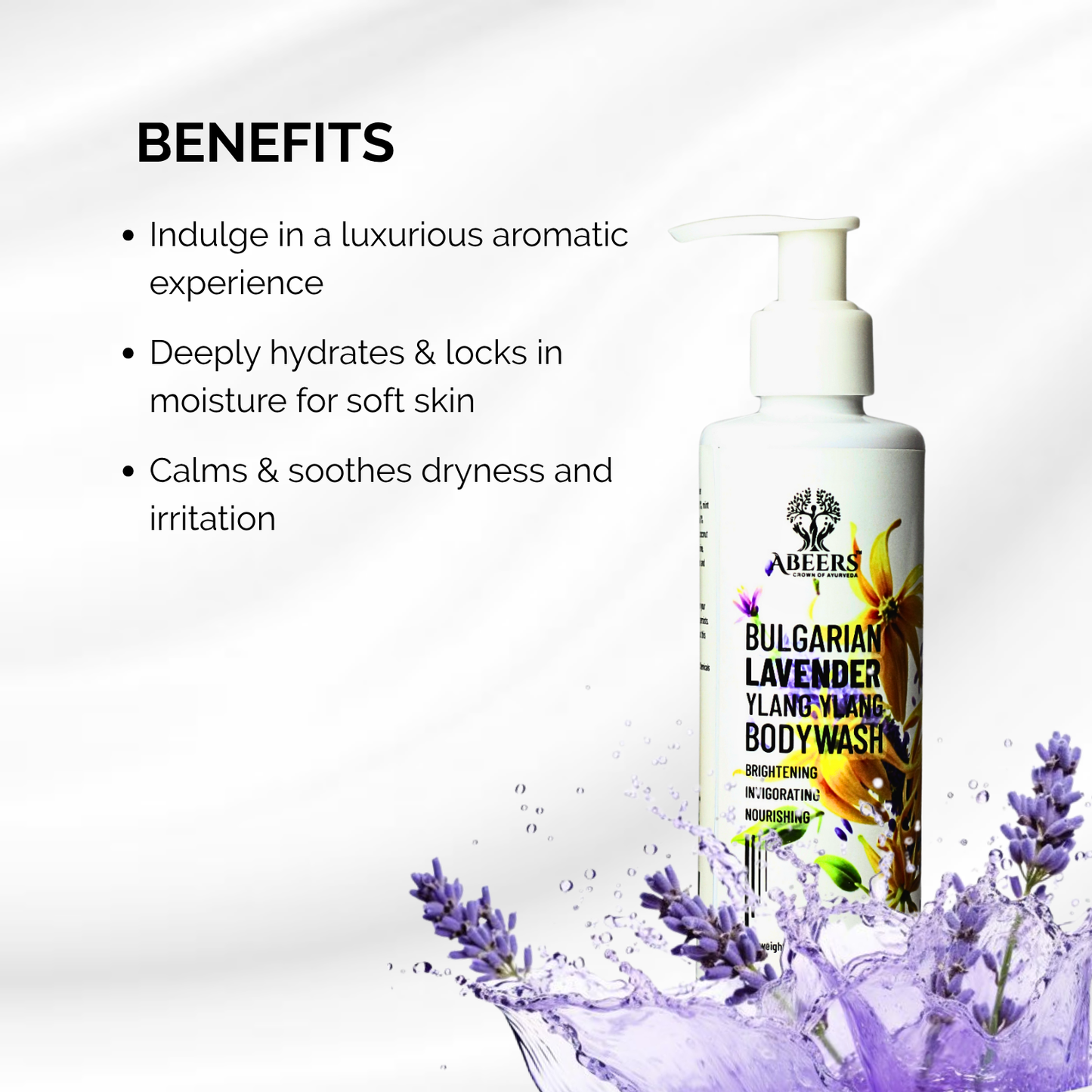 Abeers Bulgarian Lavender & Ylang Ylang Body Wash (200ml)