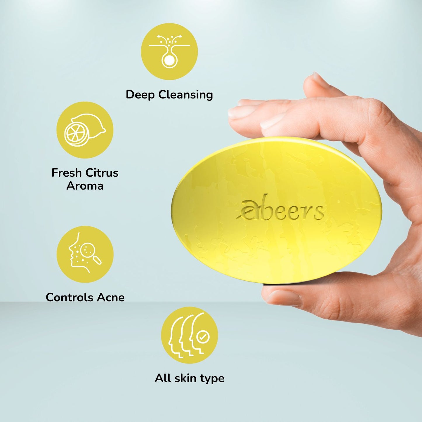 Abeers Handmade Lemon Soap (100g)