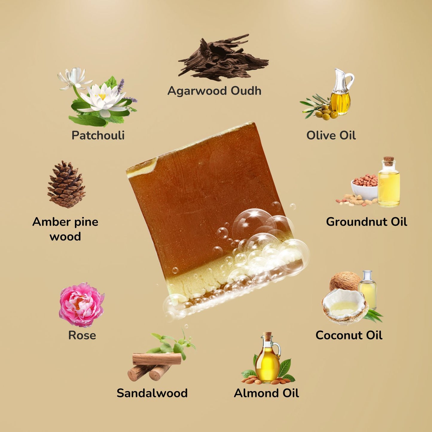 Abeers Oud Mukhallat Handmade Soap (125g)