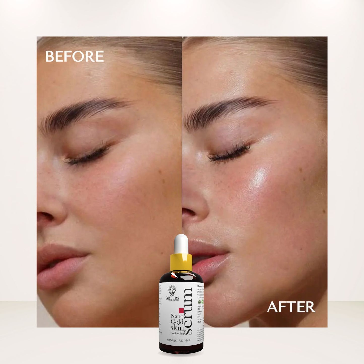 Abeers Nano Gold Skin Brightening Serum (30ml)