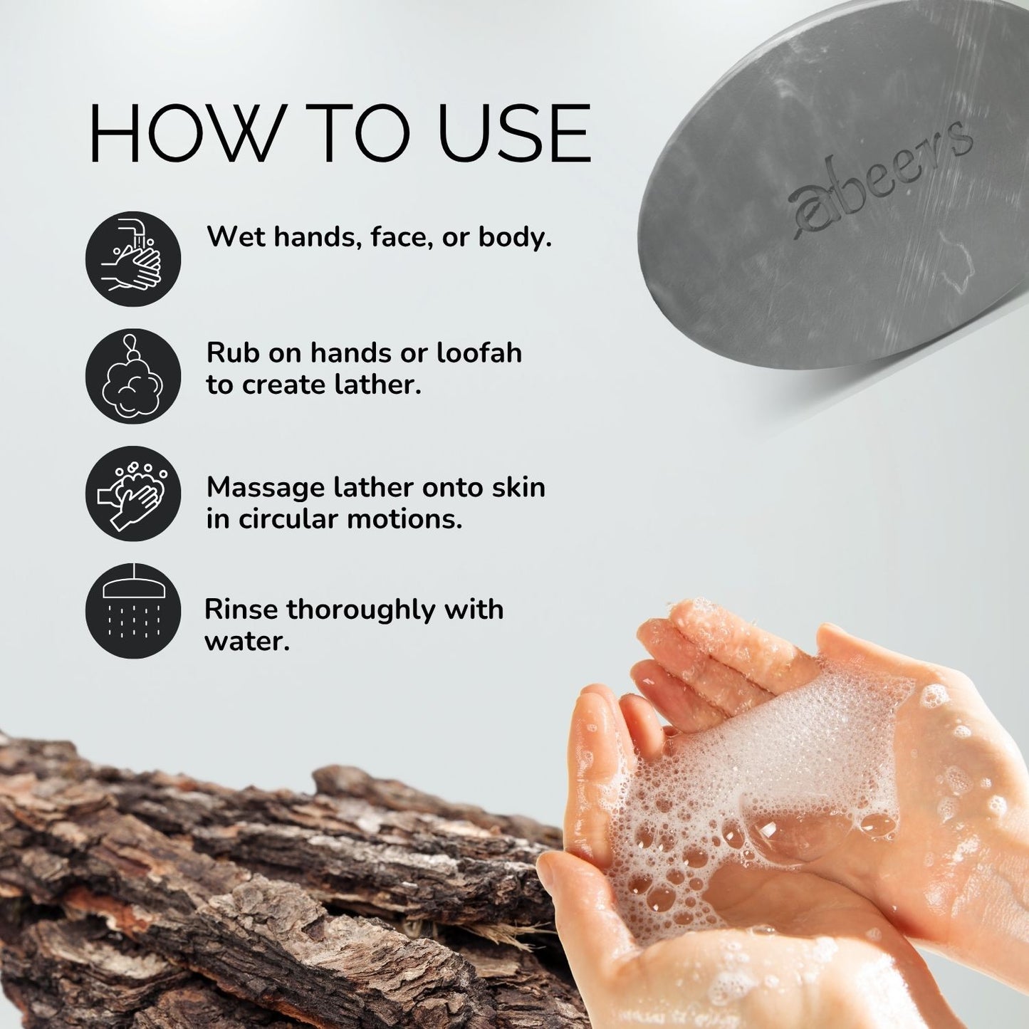 Abeers Handmade Oud Soap (100g)