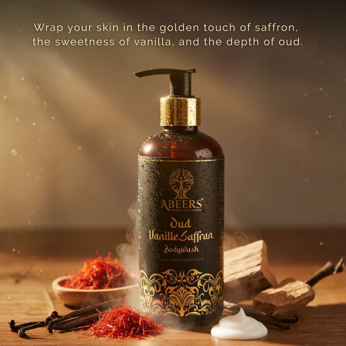 Abeers Oud Vanilla Saffran Body Wash (300ml)