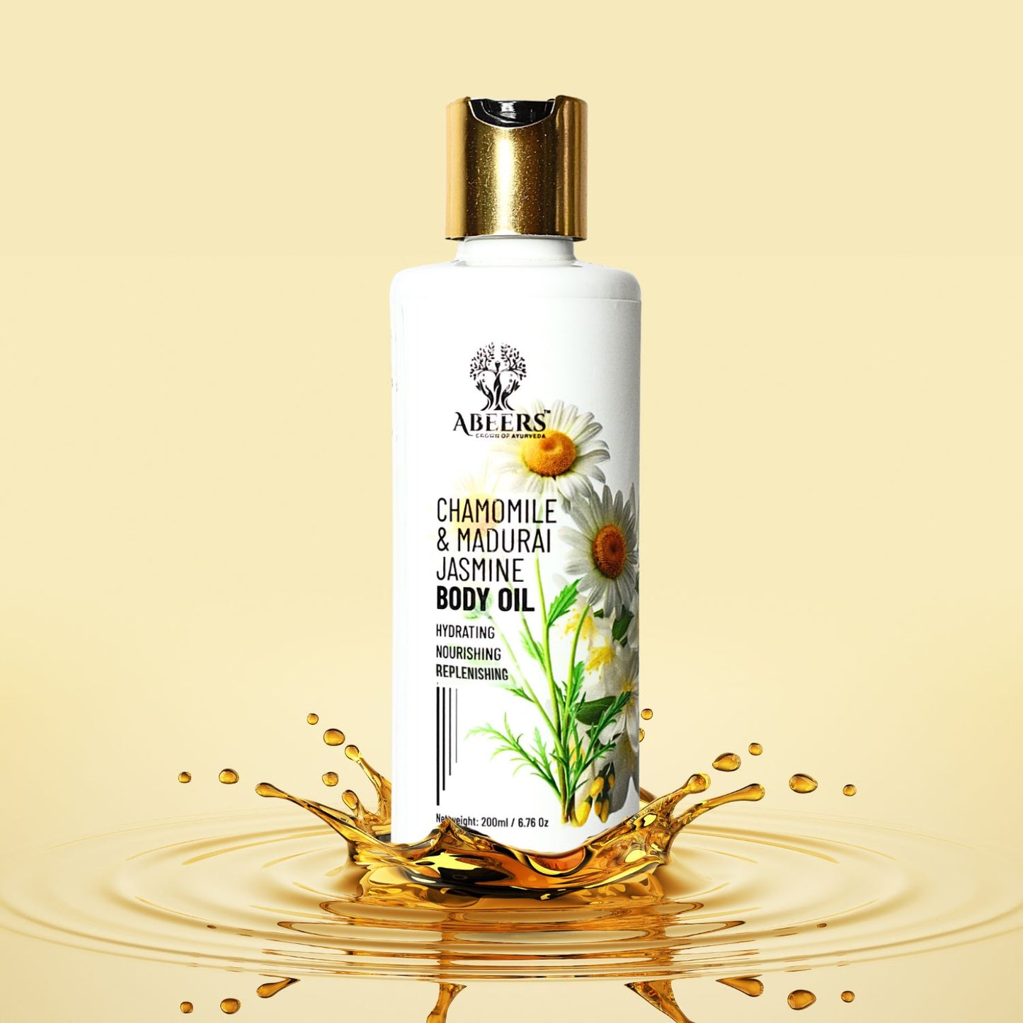 Abeers Chamomile & Jasmine Body Oil (200ml)