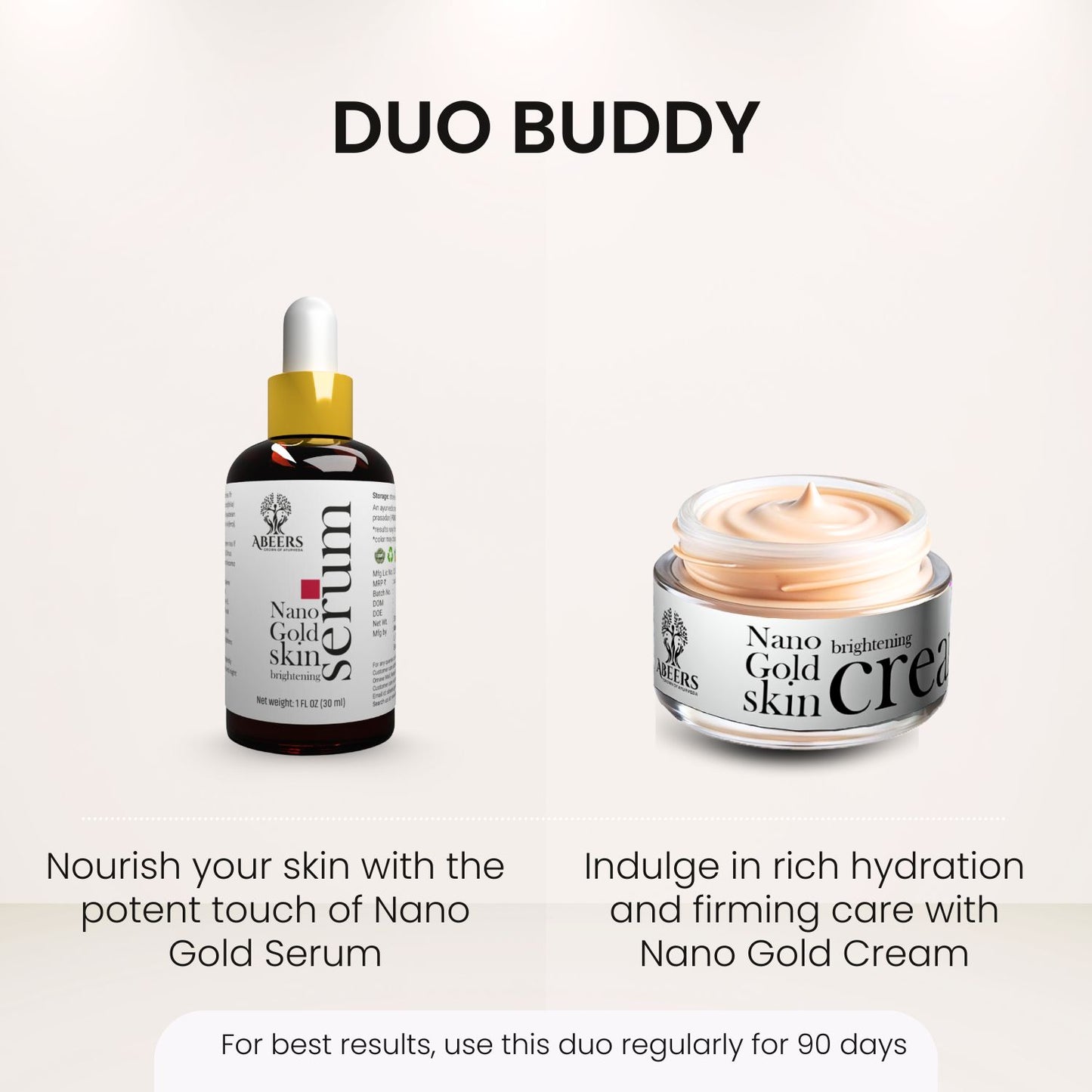 Abeers Nano Gold Skin Brightening Serum (30ml)