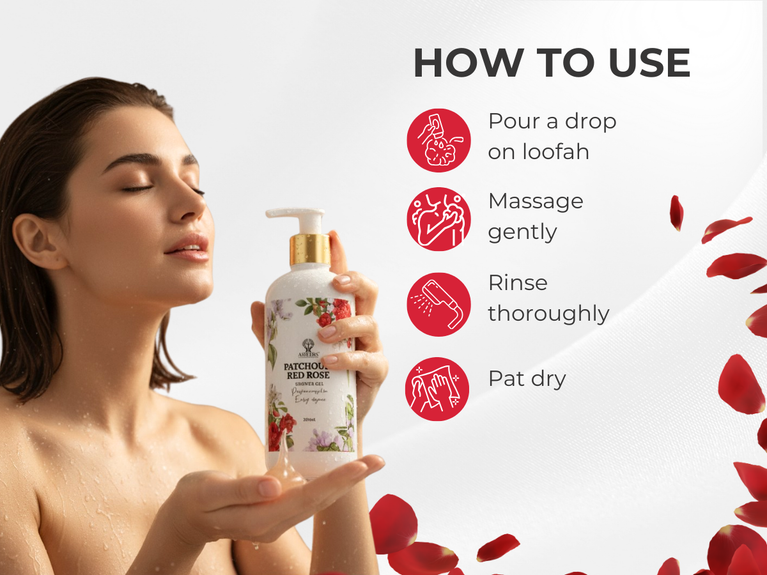 Patchouli Red Rose Shower Gel 300ml