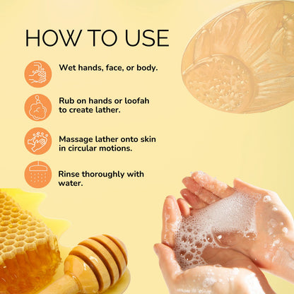 Abeers Handmade Honey Soap (100g)