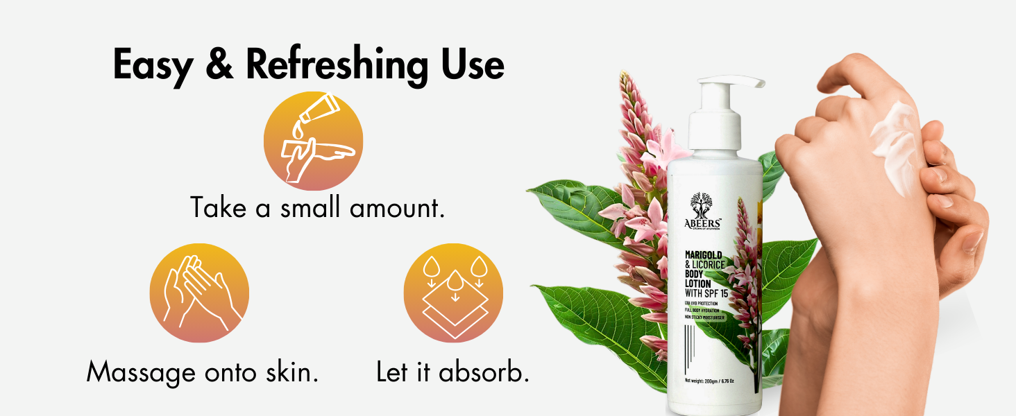 Marigold & Licorice Body Lotion SPF 15