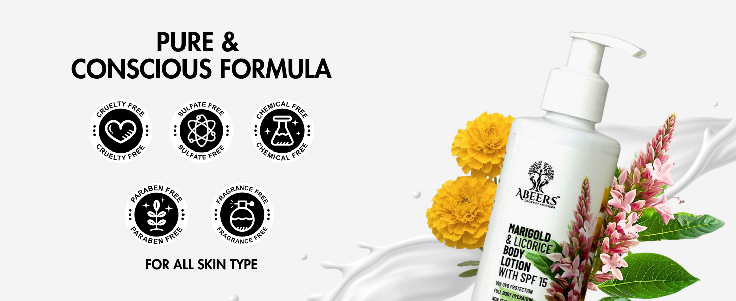 Marigold & Licorice Body Lotion SPF 15