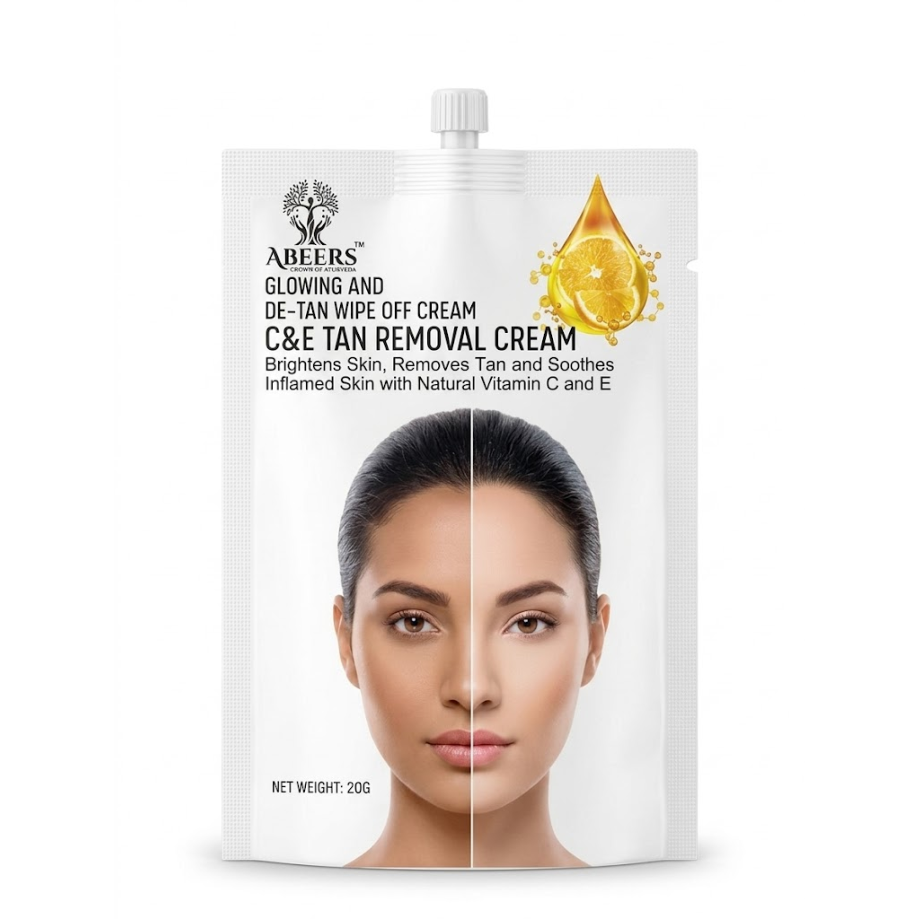 De-Tan Removal Cream with Vitamin C & E