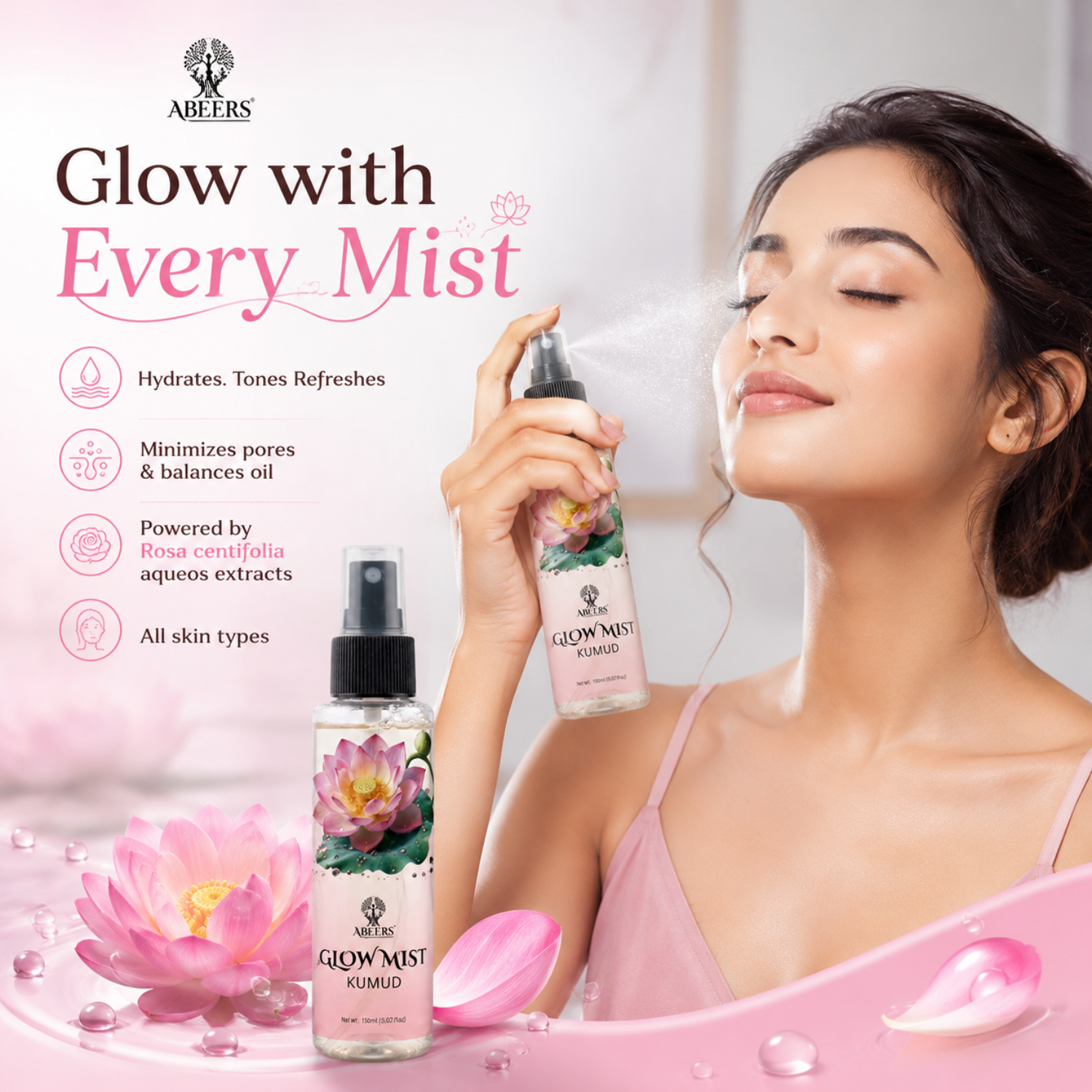 Kumud Lotus Glow Mist
