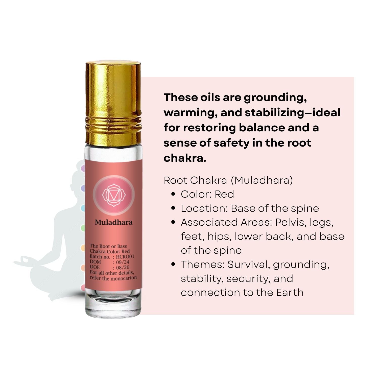 7 Chakras Healing Oil Set 42ml (7 x 6ml)