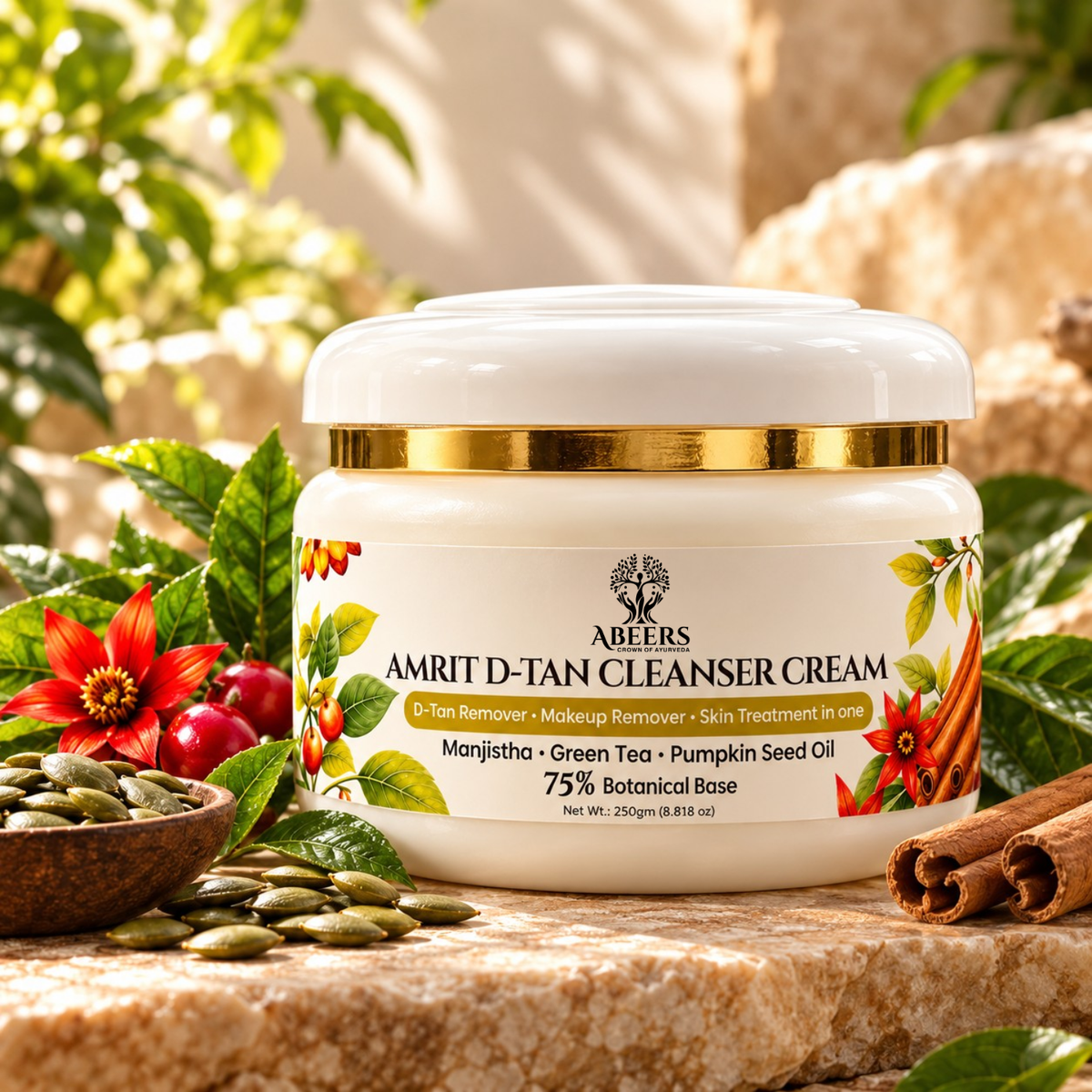 Amrit D-Tan Cleanser Cream (250gm)