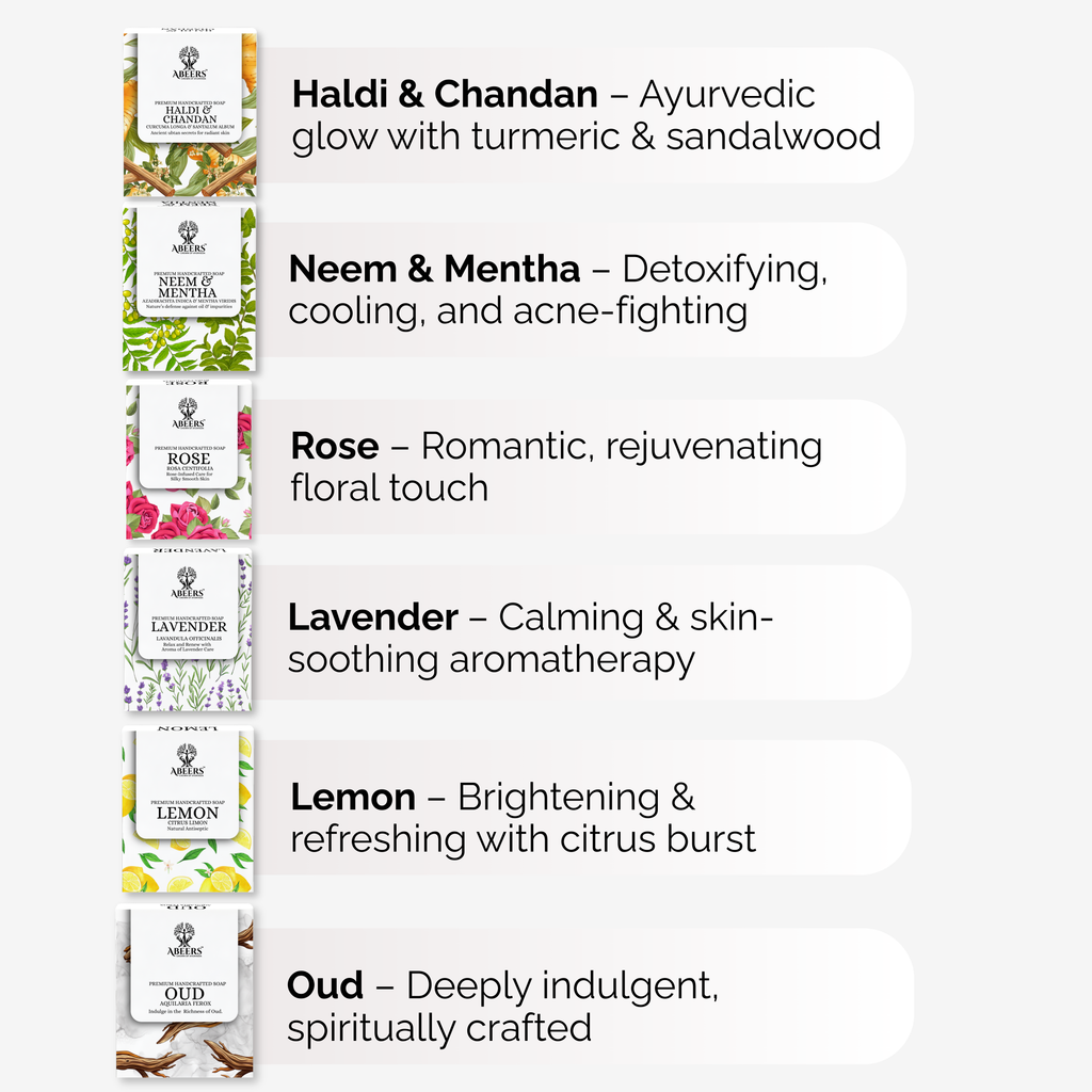 Handmade Soaps Combo –  (6 x 100g)