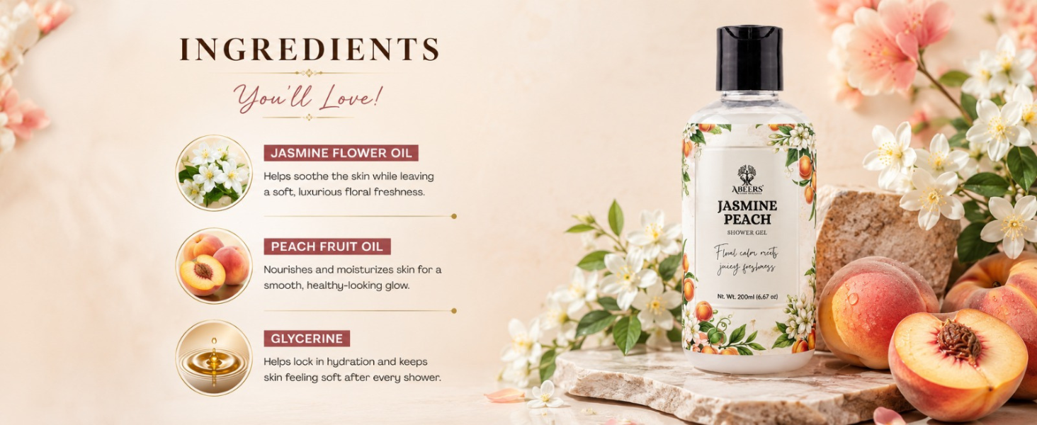 Jasmine Peach Shower Gel