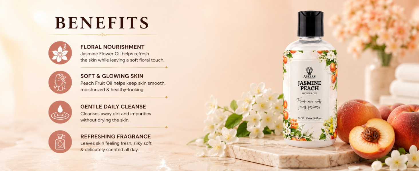 Jasmine Peach Shower Gel