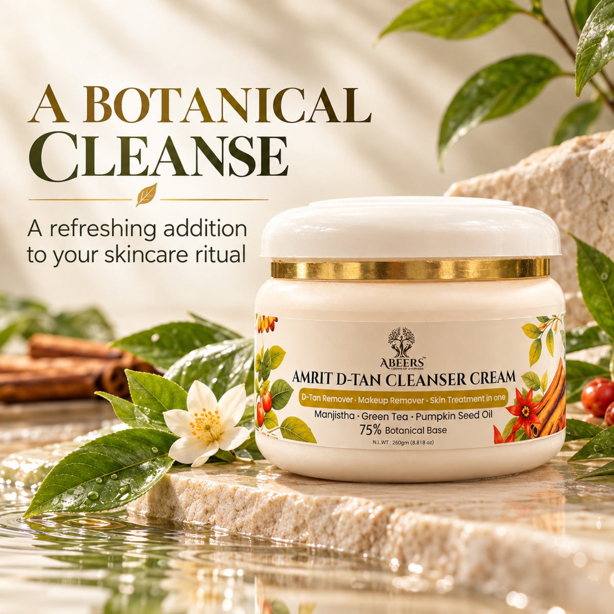 Amrit D-Tan Cleanser Cream (250gm)