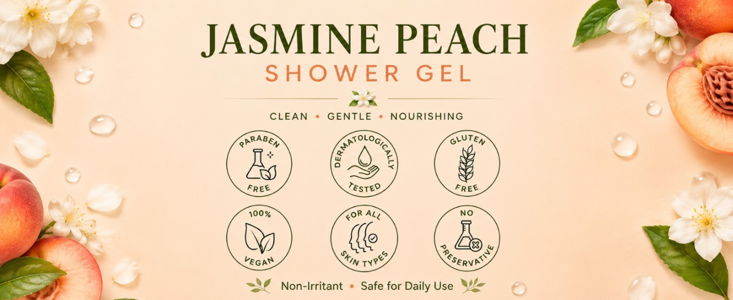 Jasmine Peach Shower Gel