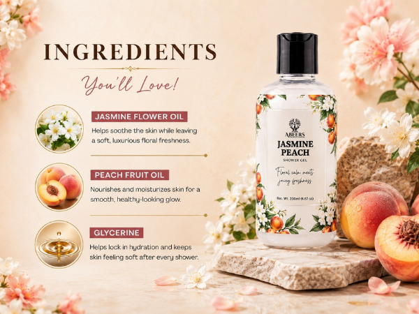 Jasmine Peach Shower Gel