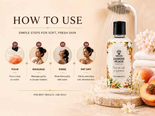 Jasmine Peach Shower Gel