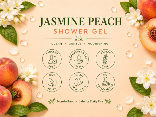 Jasmine Peach Shower Gel