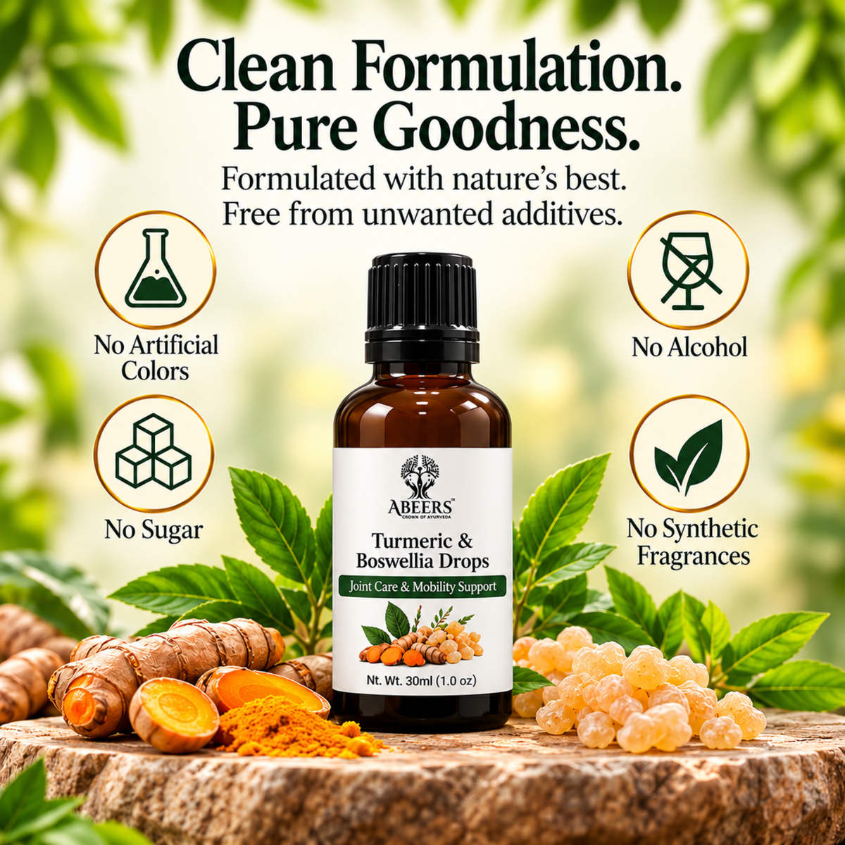 Abeers Turmeric & Boswellia (Shallaki) Drops