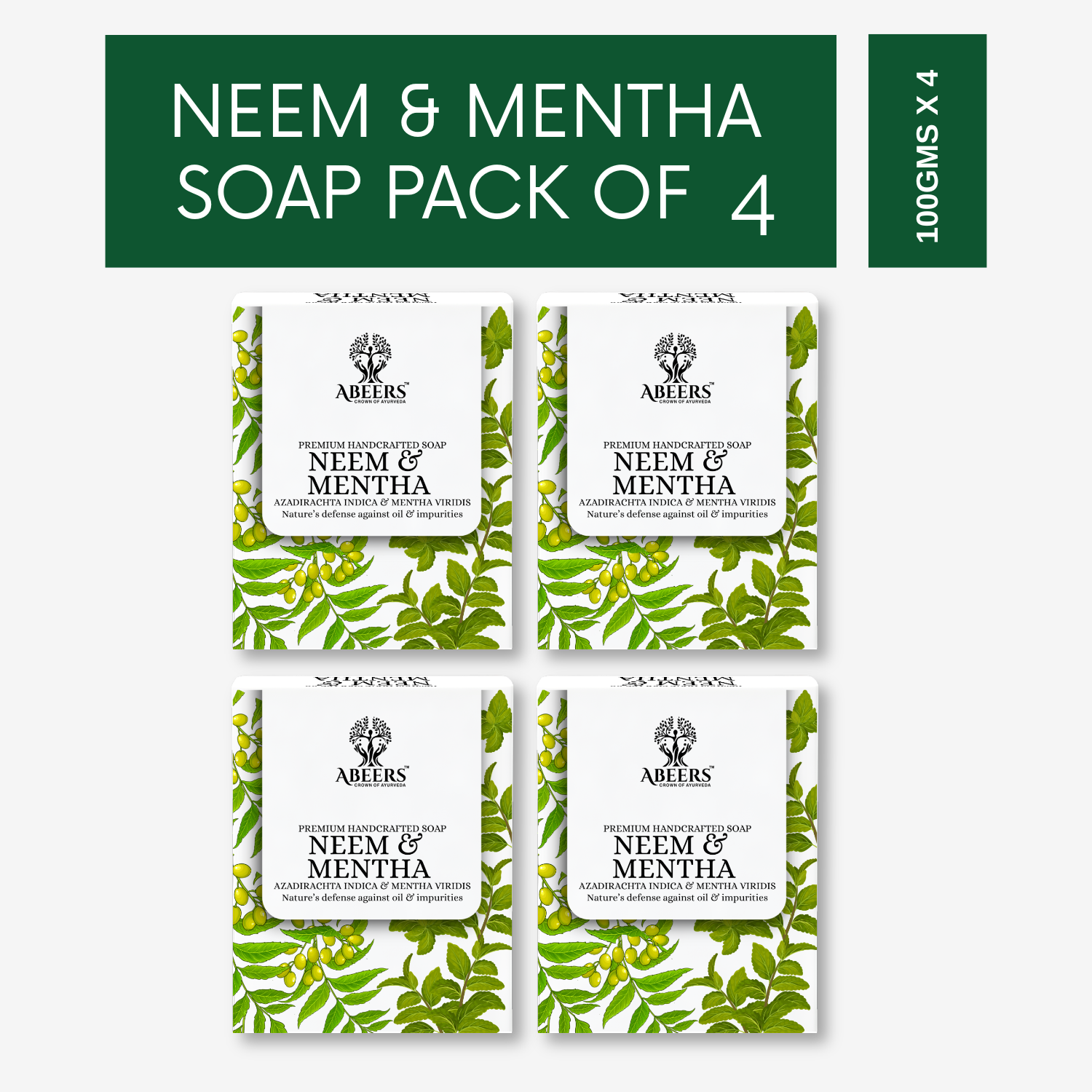 Handmade Neem & Mentha Soap