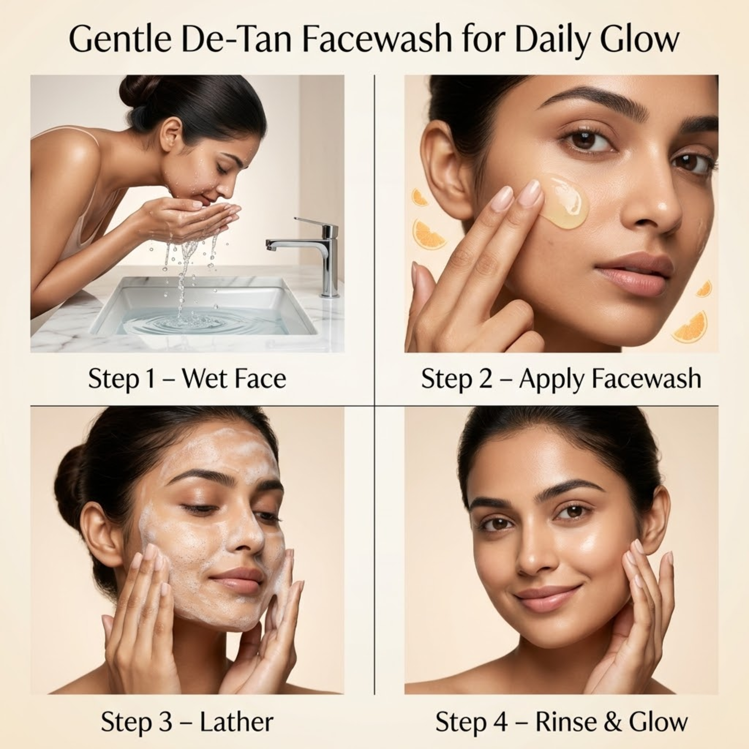 C&E Glow Face Cleanser De-Tan Face Wash