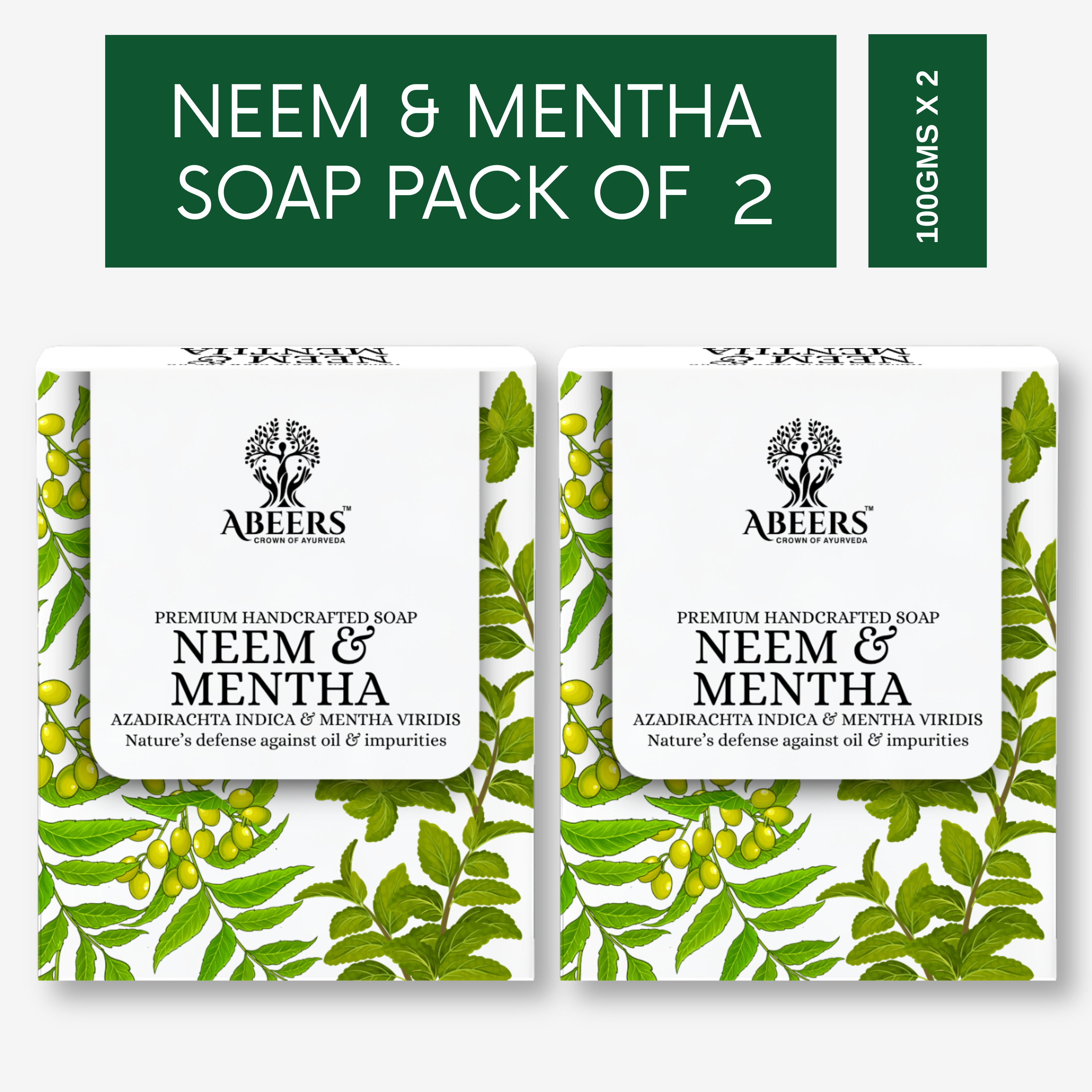 Handmade Neem & Mentha Soap