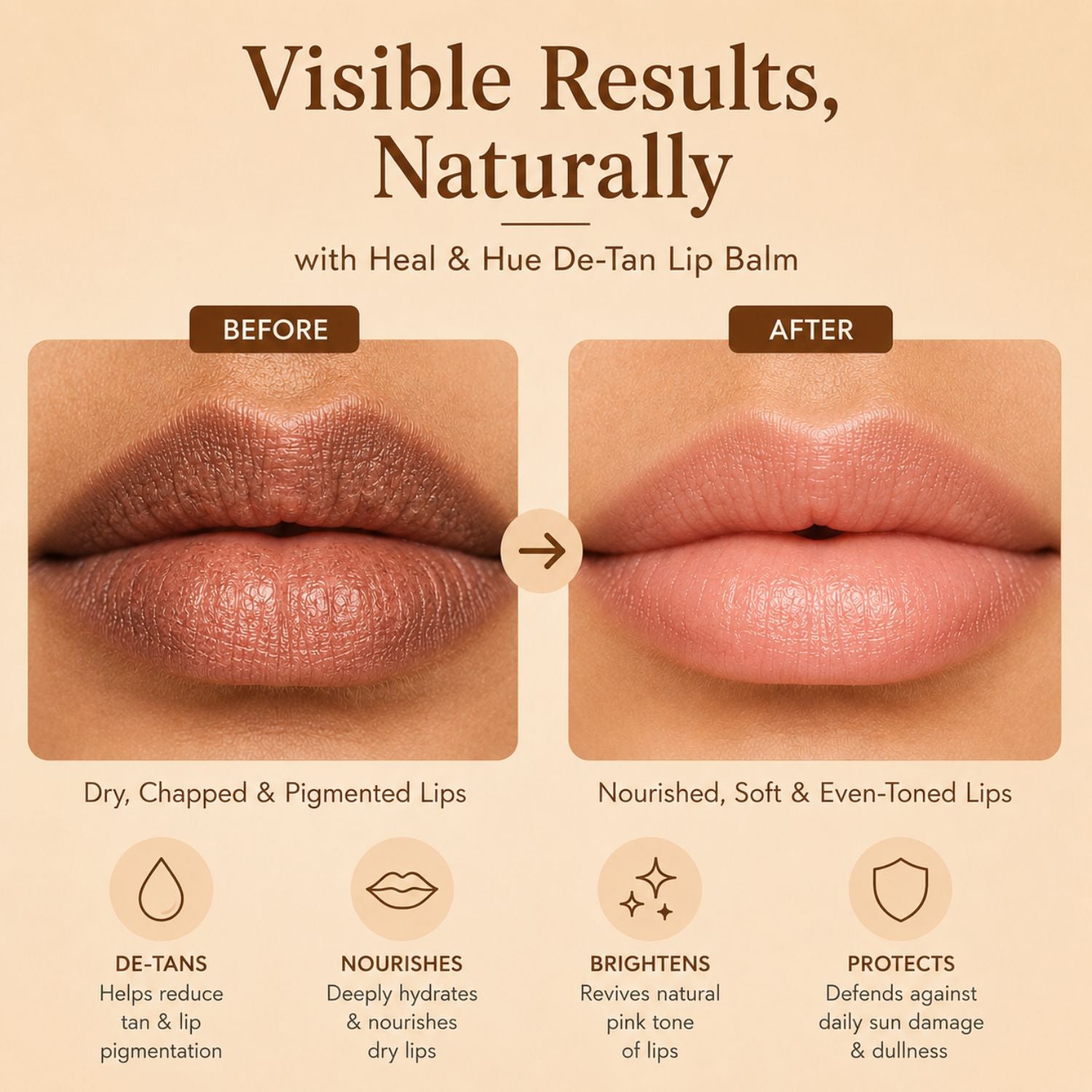 Heal & Hue Detan Lip Balm