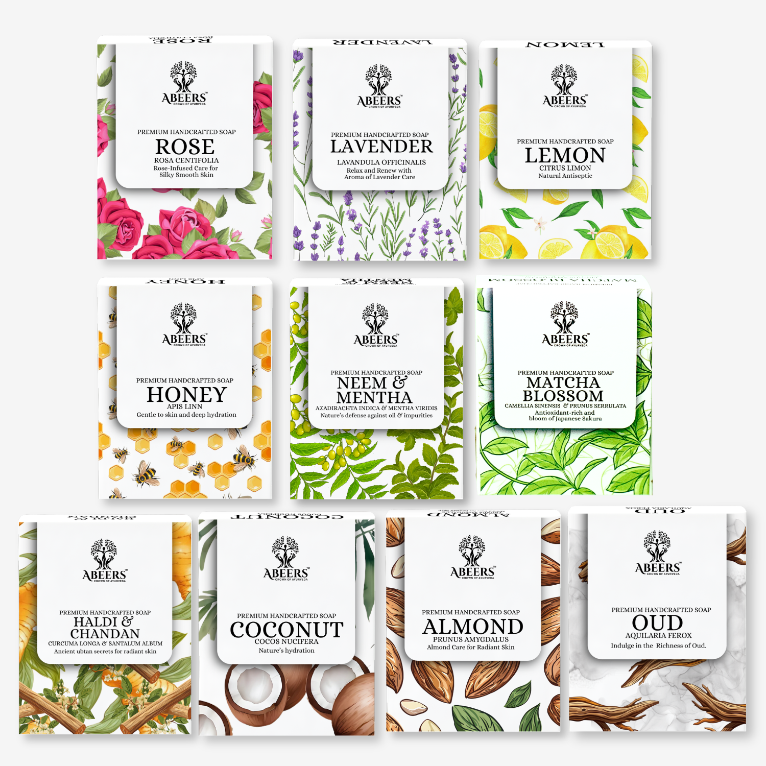 Handcrafted Cold Processed Soap Combo –  (10 x 100g) (Copy)