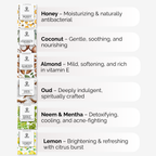 Handmade Processed Soaps Combo – (6 x 100g)