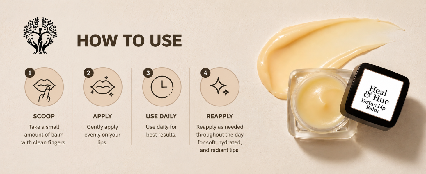 Heal & Hue Detan Lip Balm