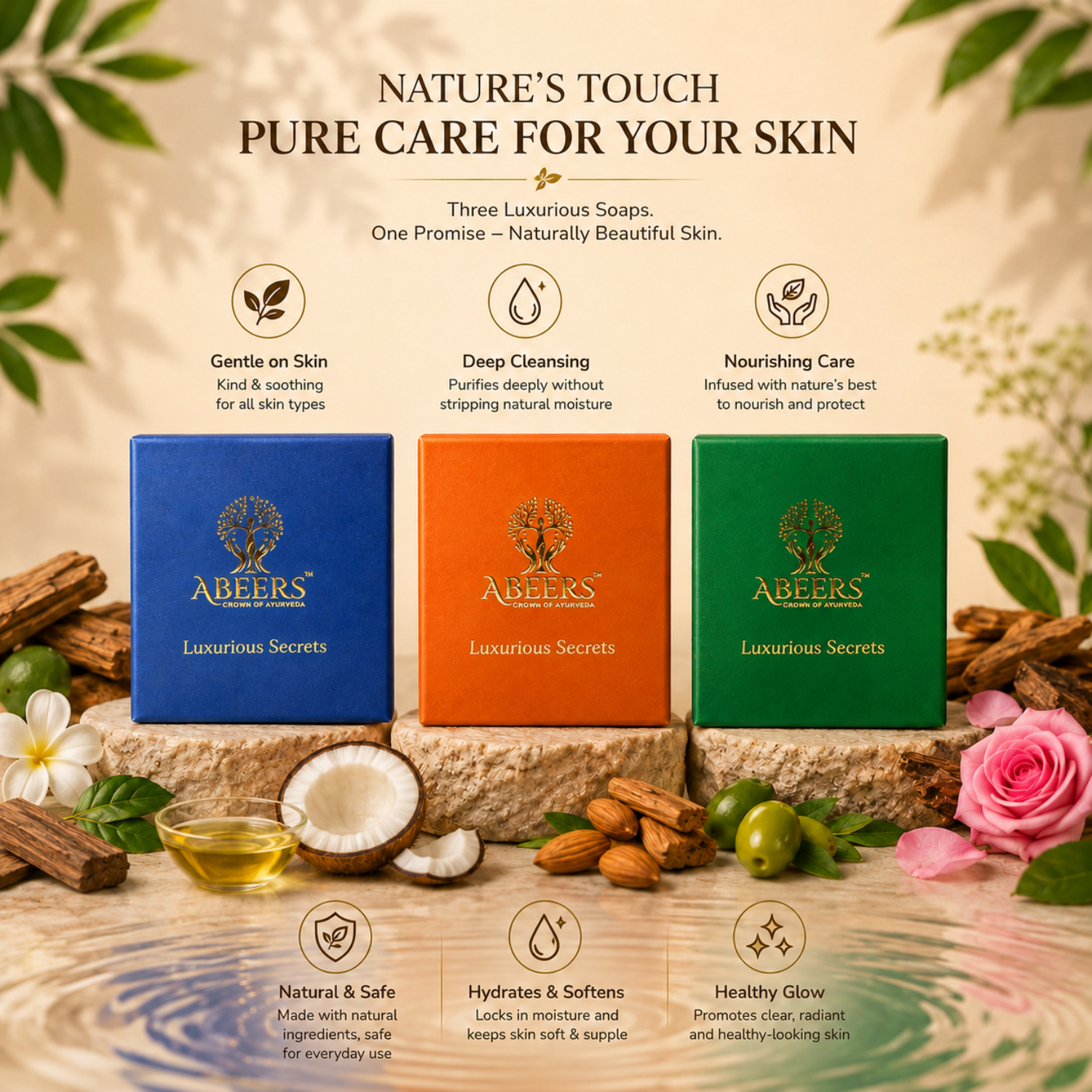 Oud Luxury Soap Gift Set (Pack of 3)