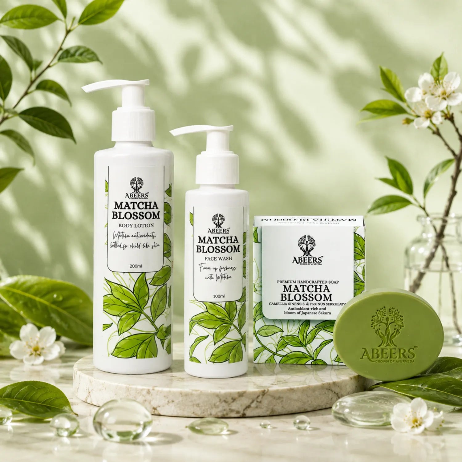 Matcha Blossom Trio