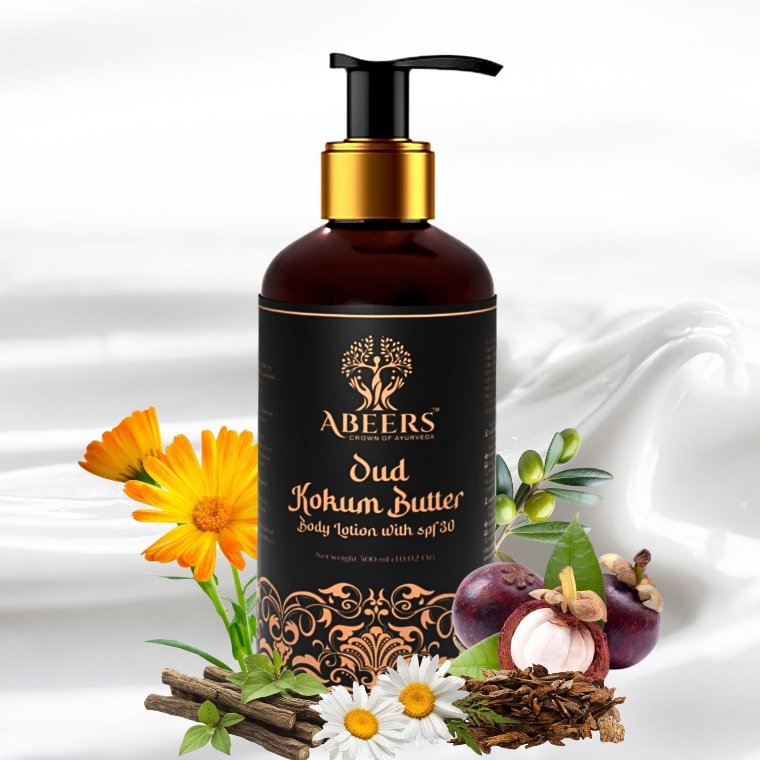Abeers Oud Kokum Body Lotion SPF 30