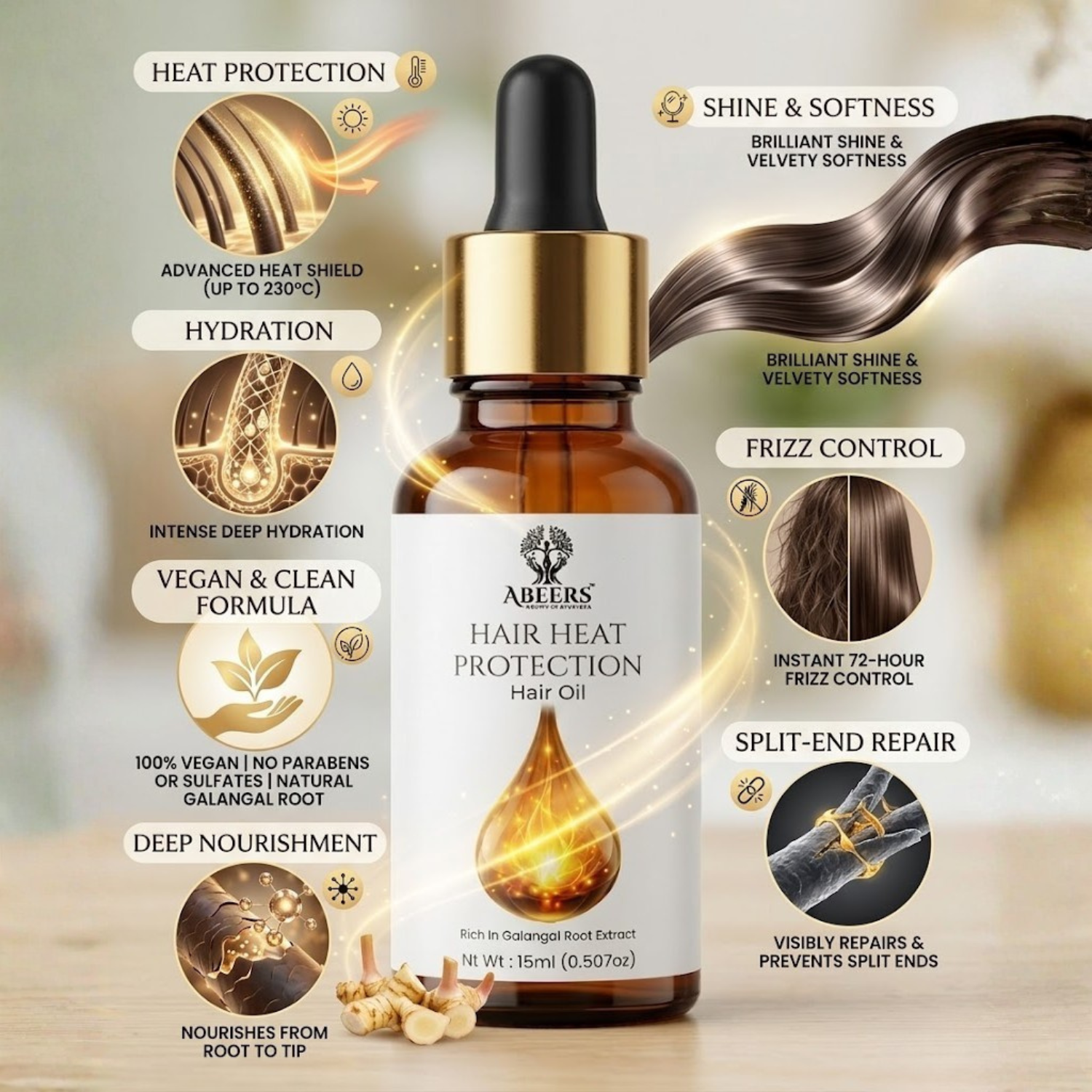 Hair Heat Protection Oil