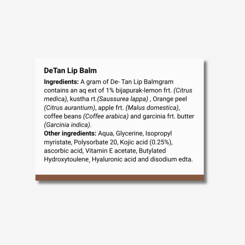 Heal & Hue Detan Lip Balm