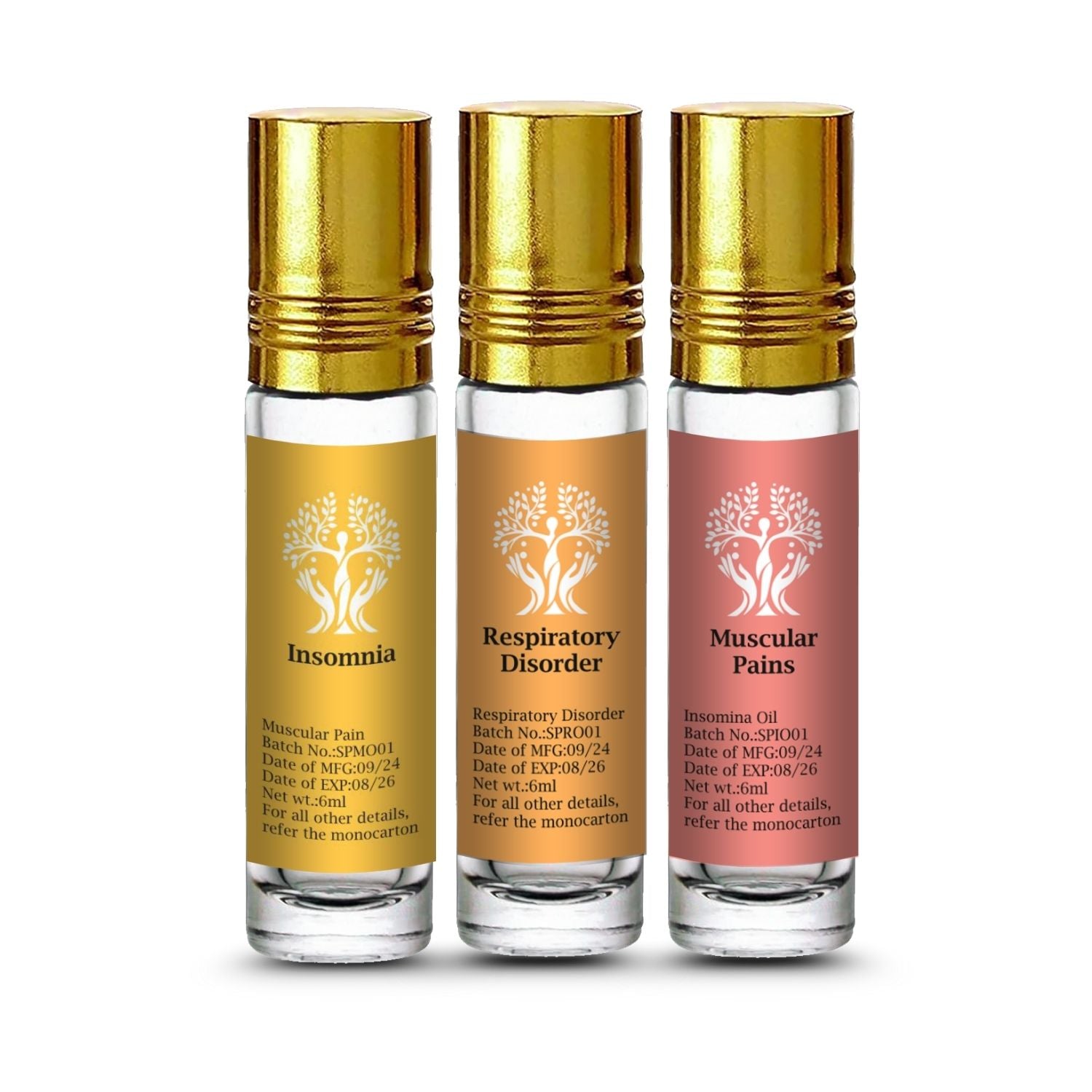 Sacred Plexus Energy Healing Oils 18ml (3 x 6ml)