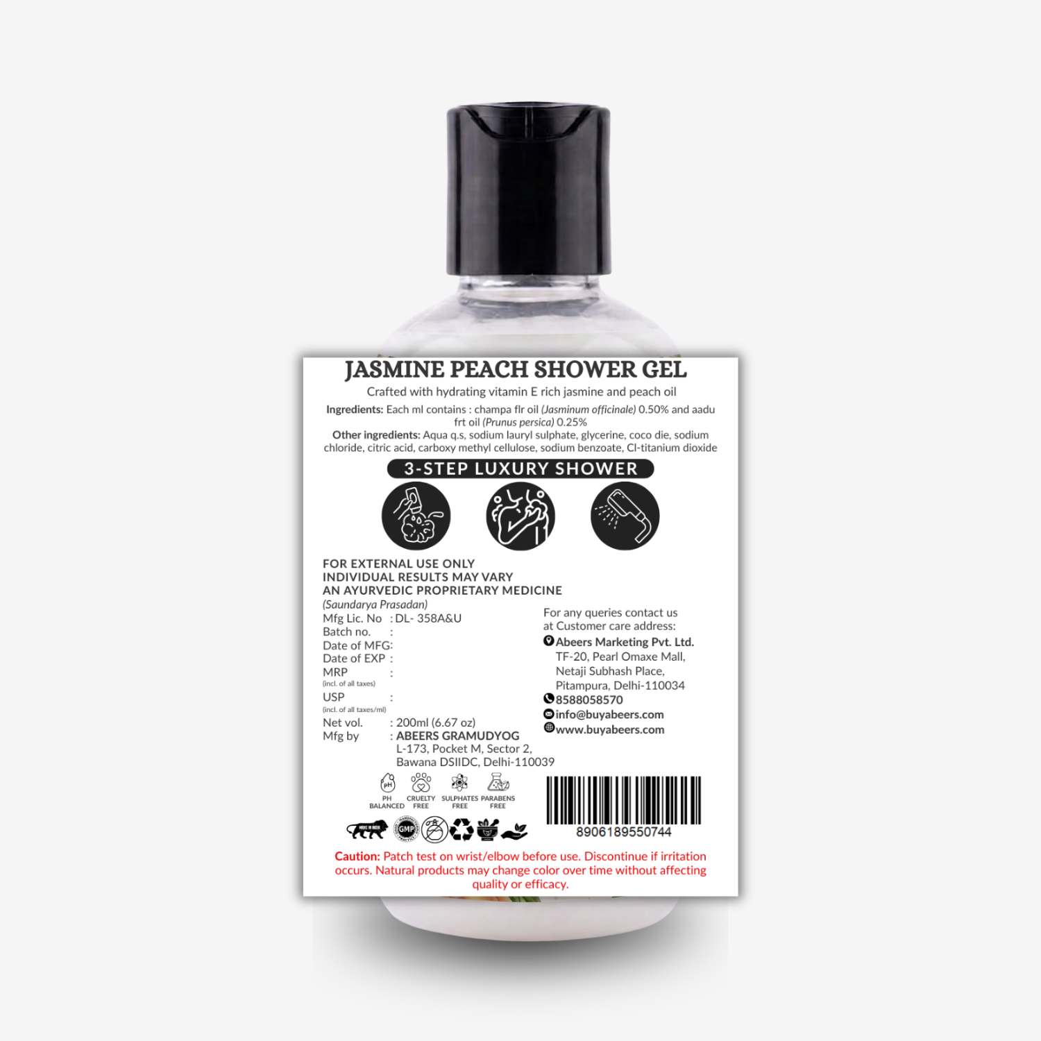 Jasmine Peach Body Wash