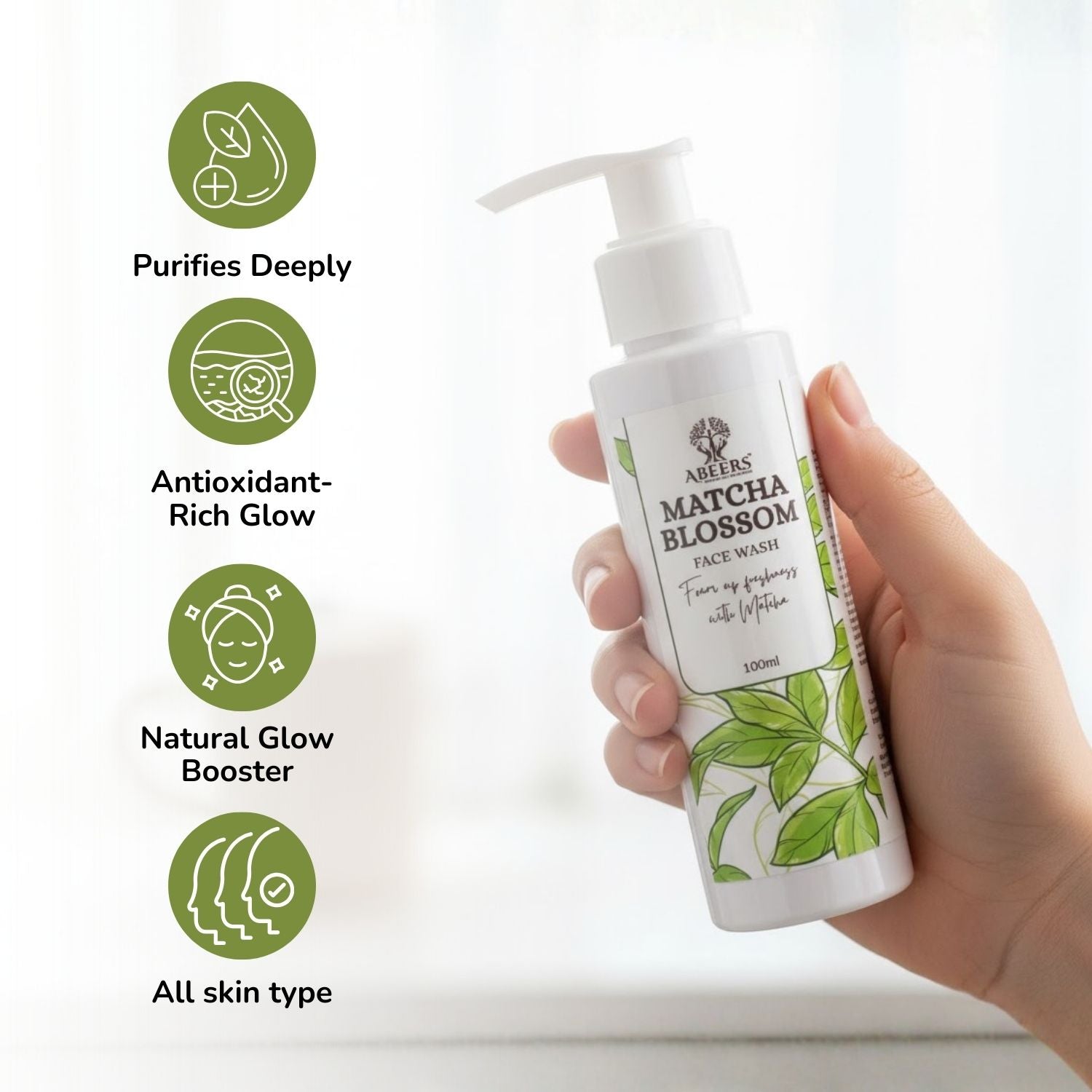 Matcha Blossom Face Wash 100ml