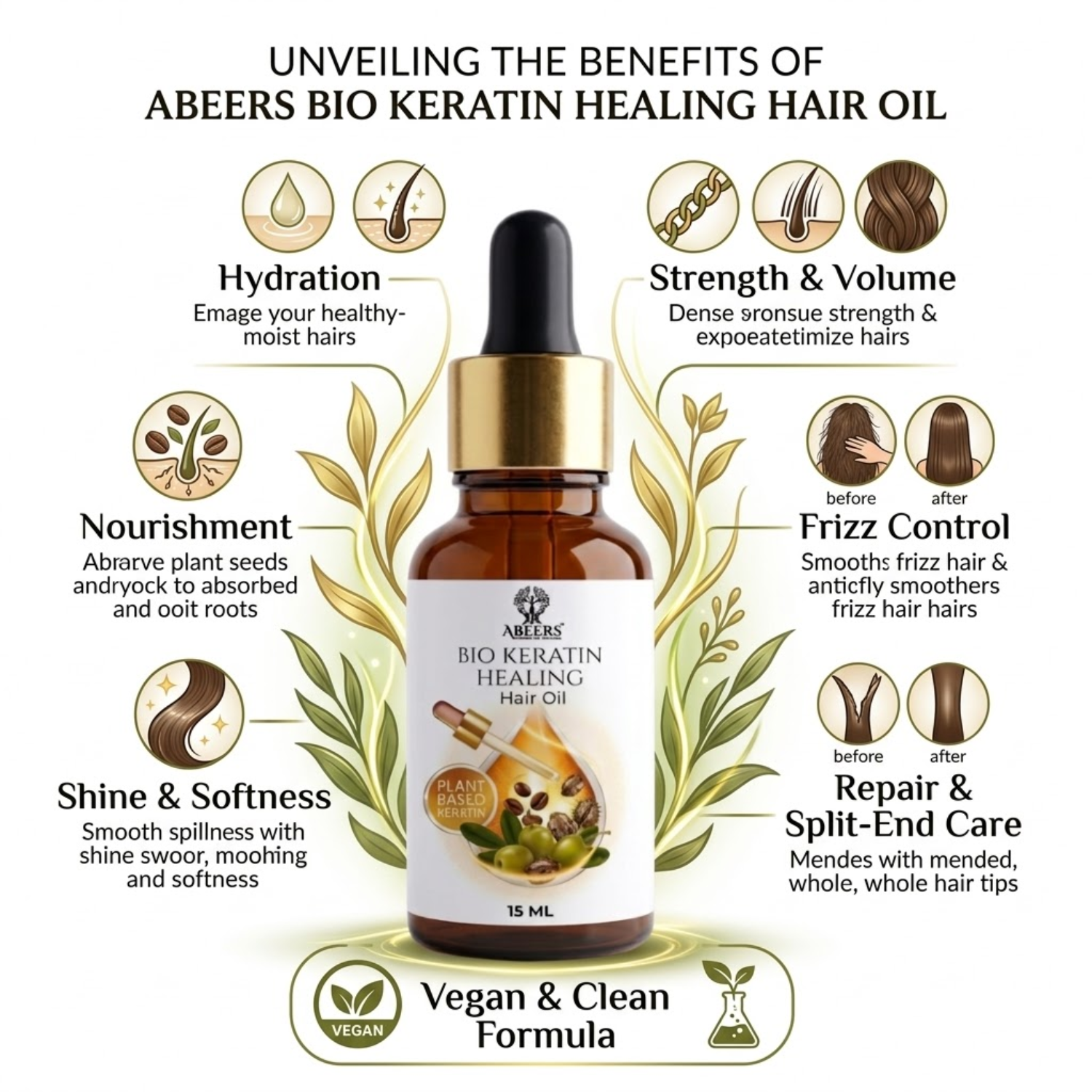 Bio Keratin Healing Hair Oil