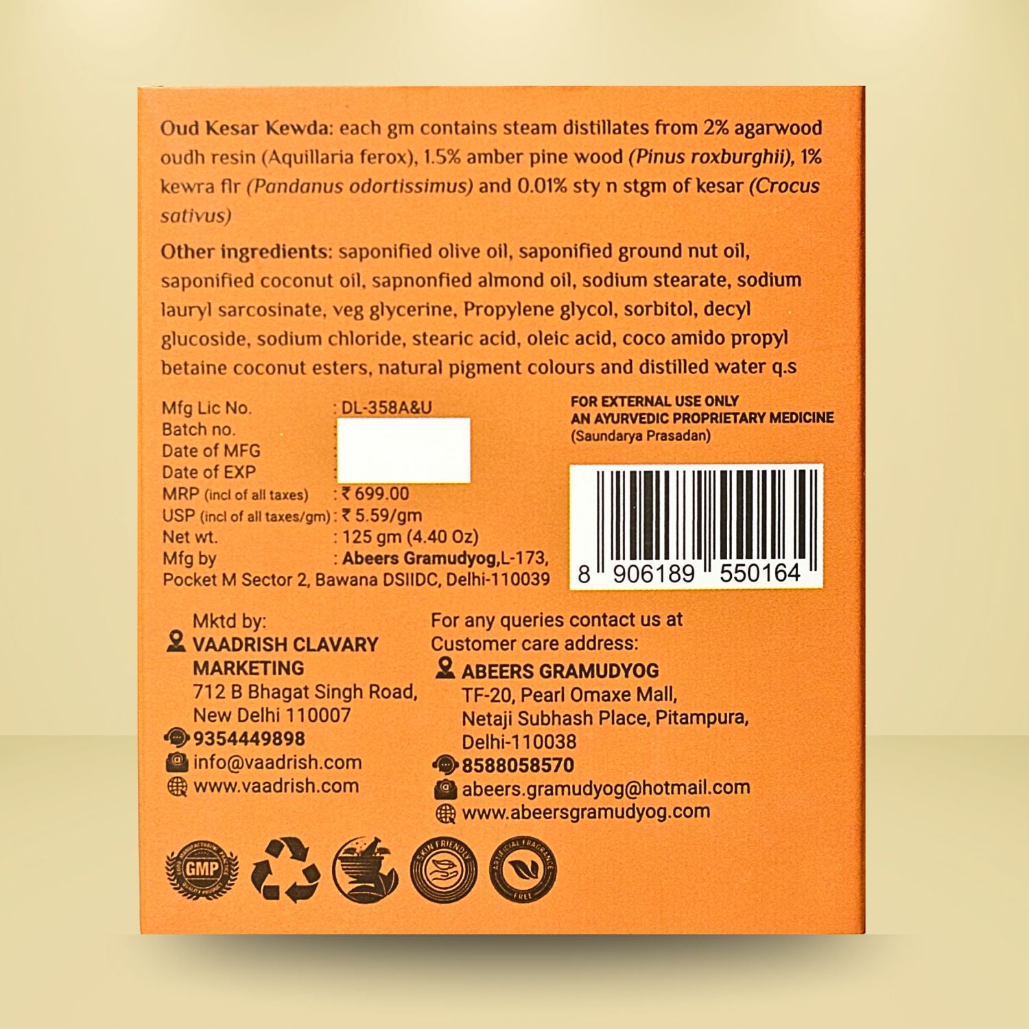 Kesaradi saffron Essence Bar