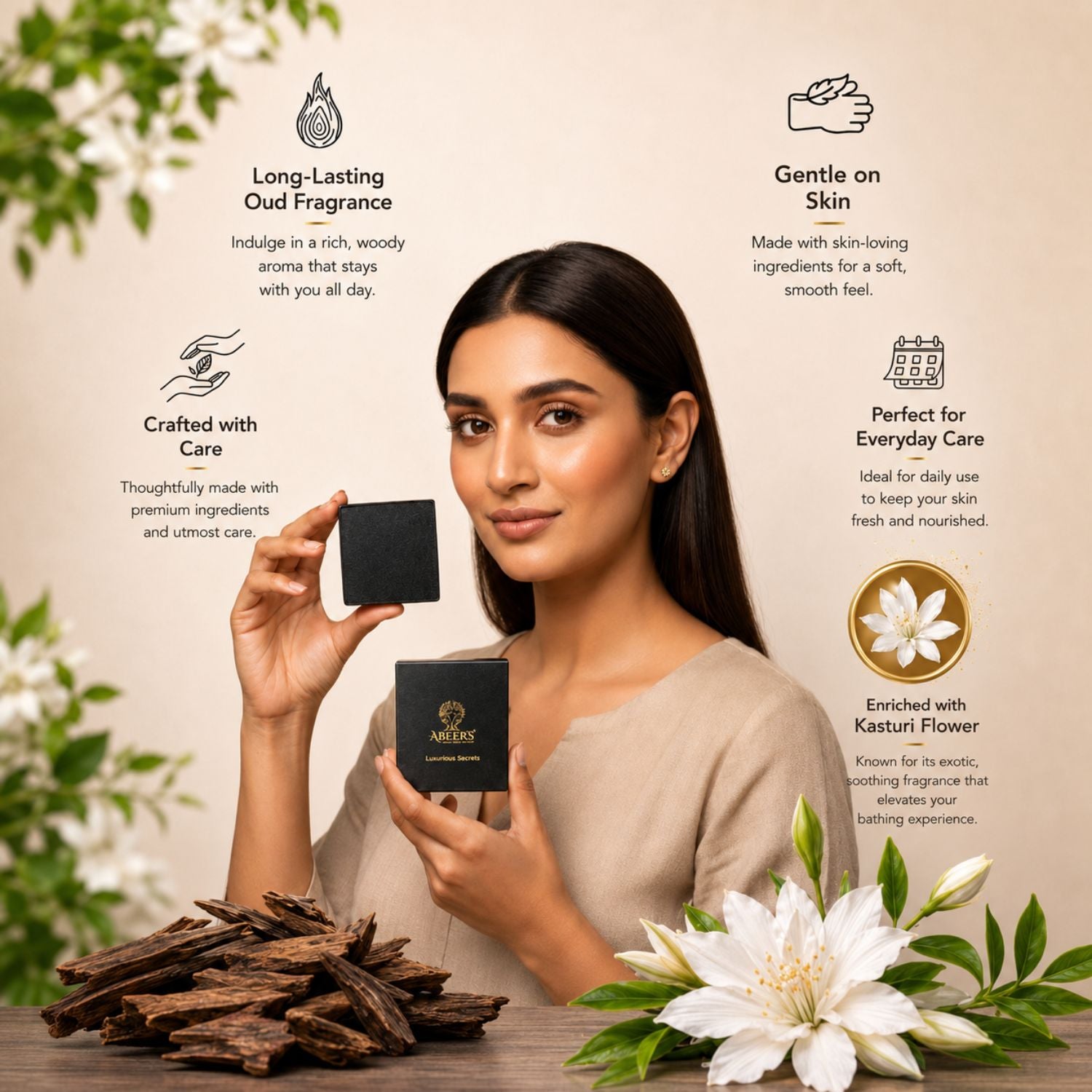 Oud Kasturi Handmade Soap (125g)