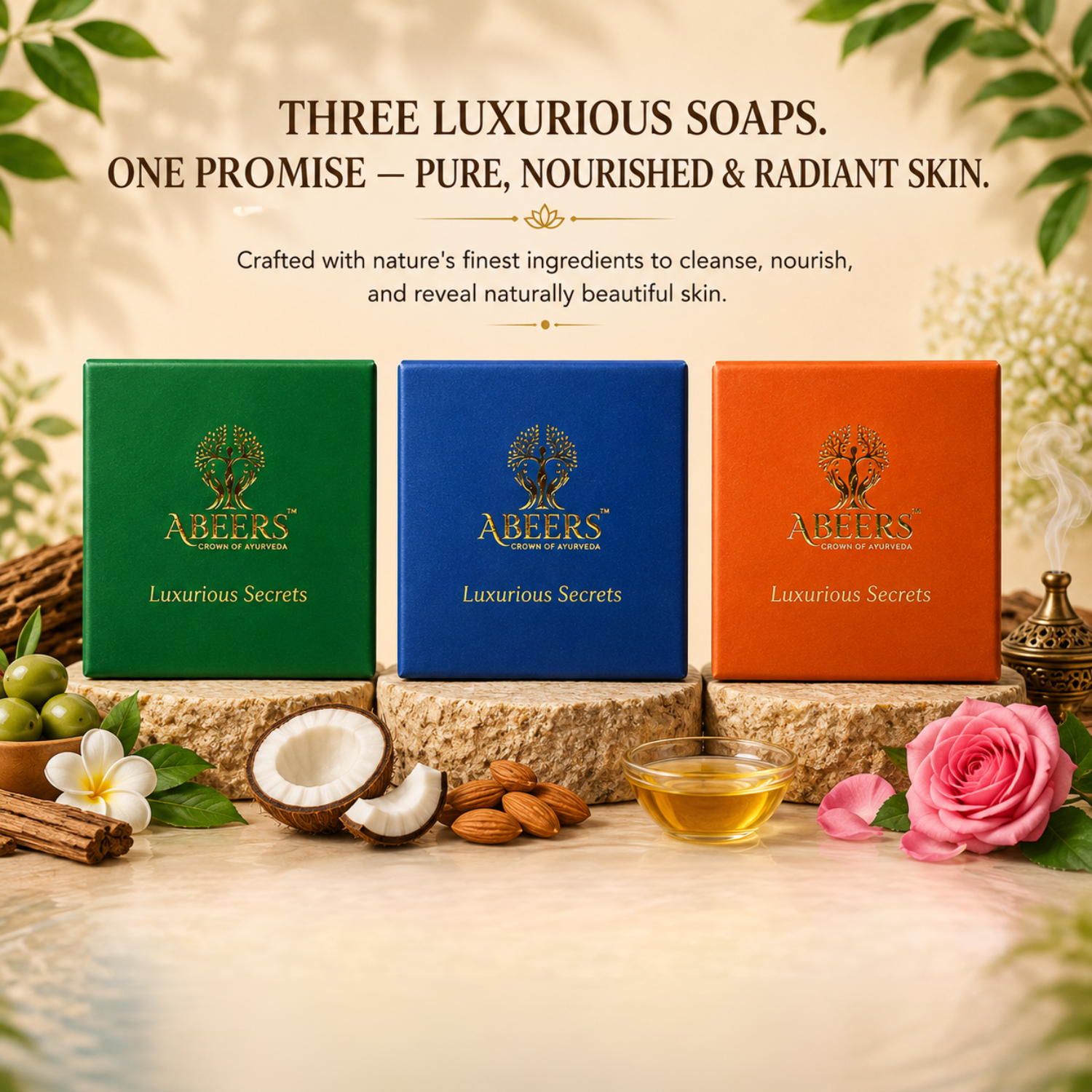 Oud Luxury Soap Gift Set (Pack of 3)